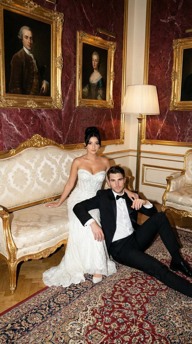 Product Marketing - Baroque Wedding Editorial with Direct Flash — output 1