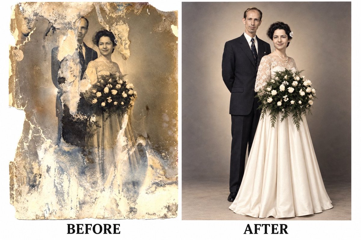 Profile / Avatar - Vintage Portrait Restoration and Colorization — output 1