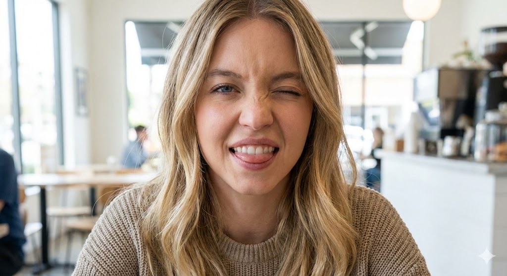 Multiple Winking Portraits of Ana de Armas and Sydney Sweeney — output 1
