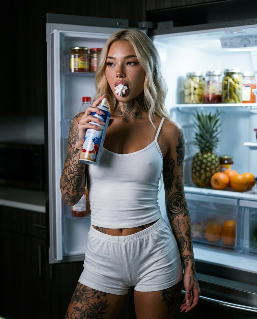 Photorealistic Whipped Cream Challenge Portrait Prompt — output 1