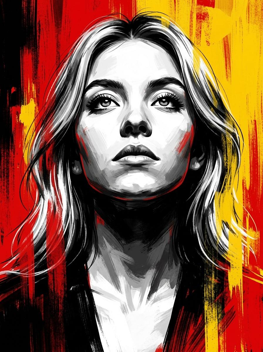 Dramatic Digital Painting Portrait Prompt — output 1