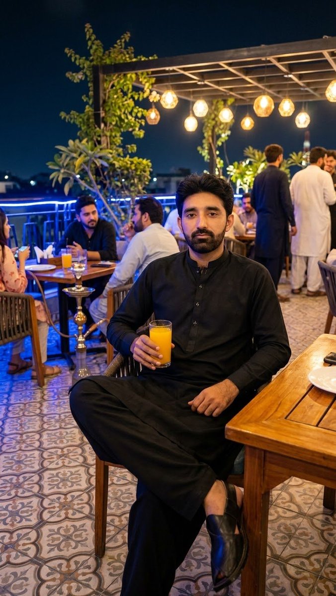 Profile / Avatar - Subject-Preserving Outdoor Night Portrait — output 1
