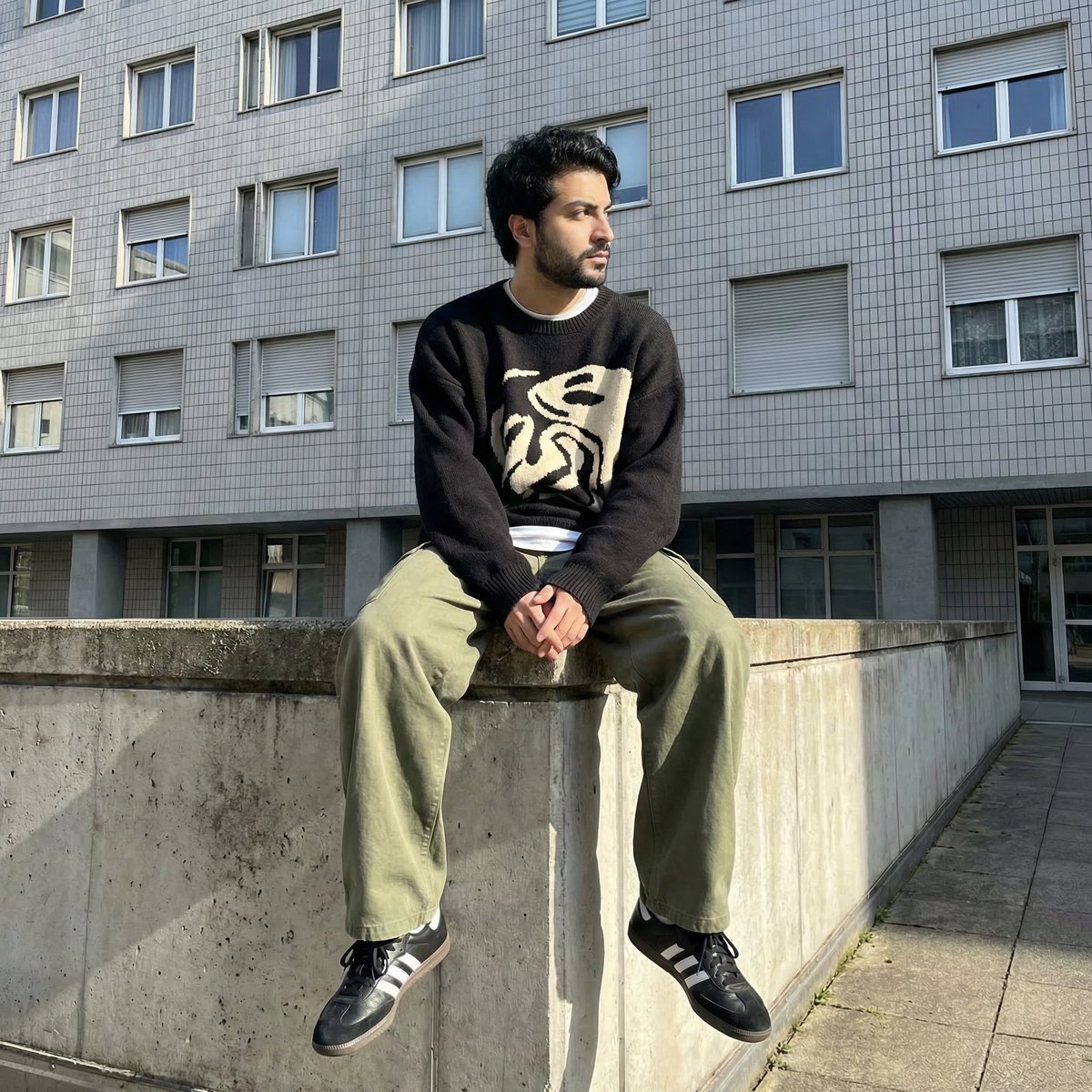 Photorealistic Urban Portrait from Reference Image — output 1