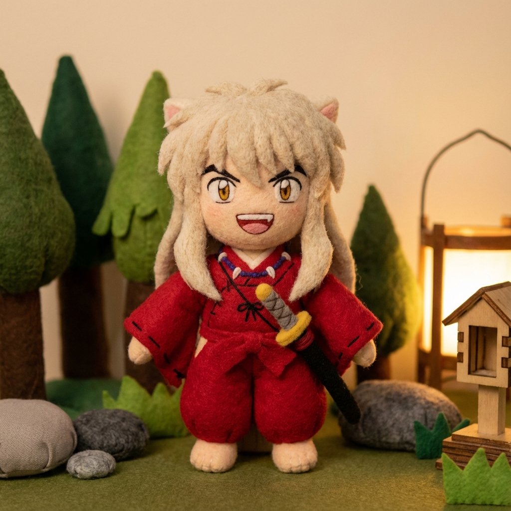 Inuyasha Plush Toy Generation Prompt — output 1