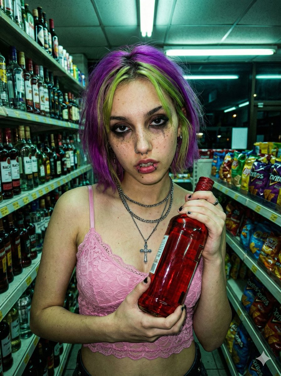 Cyber-Grunge Punk Girl Portrait — output 1