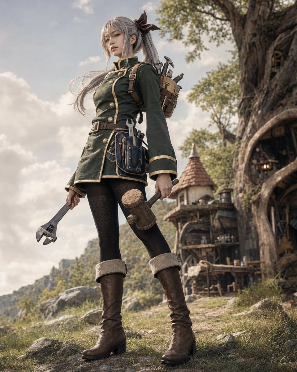 Profile / Avatar - Fantasy Craftswoman Cosplay Portrait — output 1