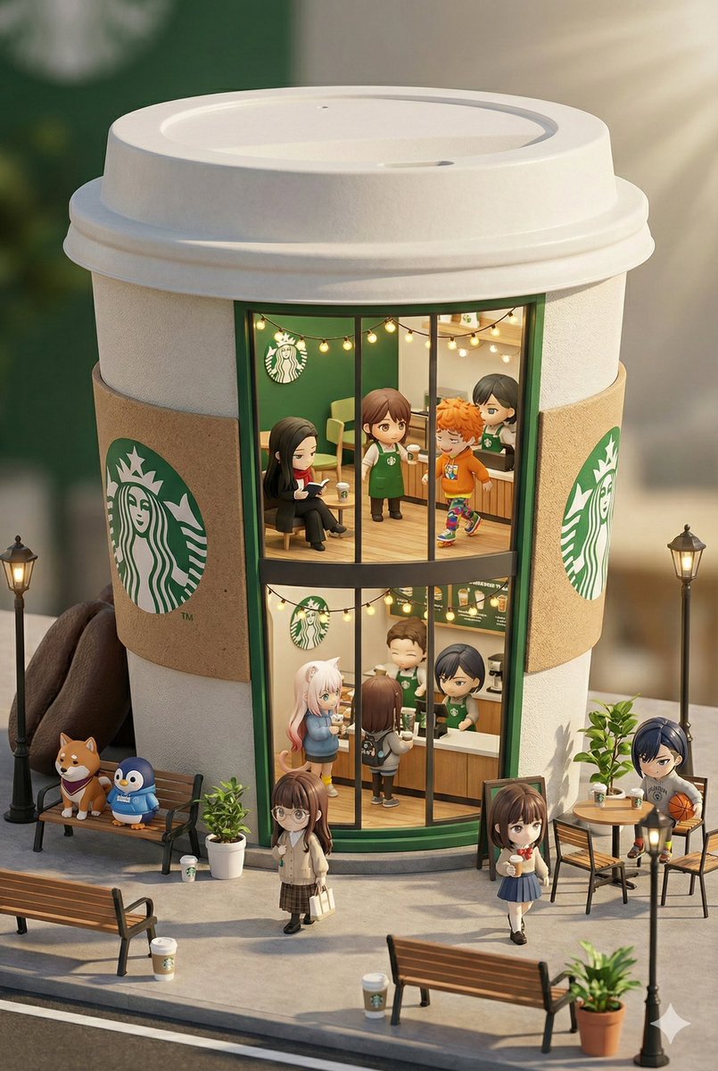 3D chibi miniature brand concept store prompt — output 1