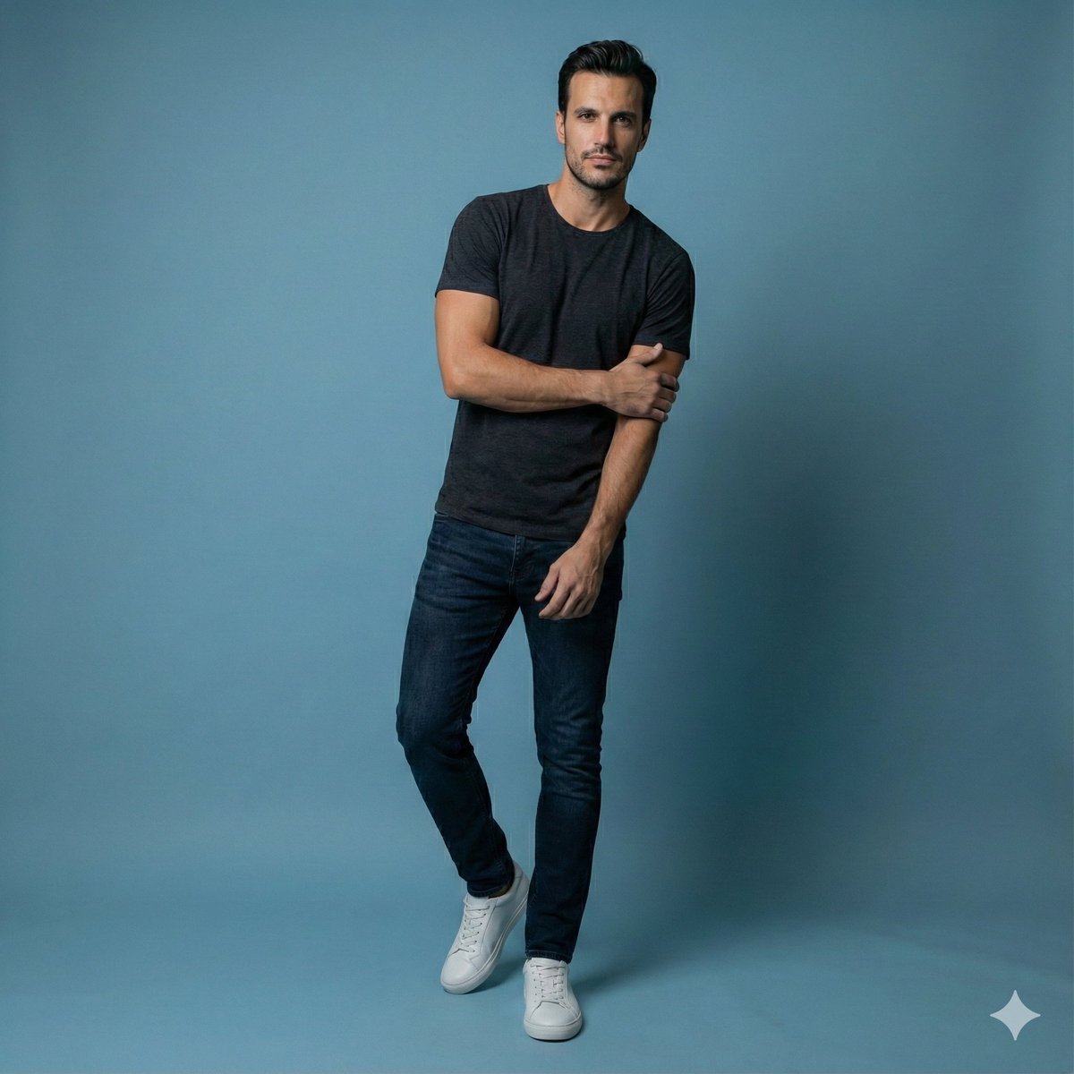 Profile / Avatar - Studio Portrait of Young Man with Focused Lighting — output 1