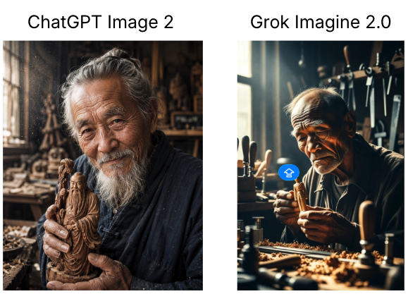 Infographic / Edu Visual - AI Image Realism Comparison — output 1