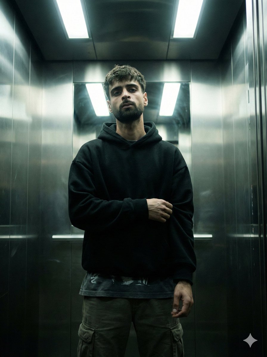 Cinematic Urban Realism in an Elevator — output 1