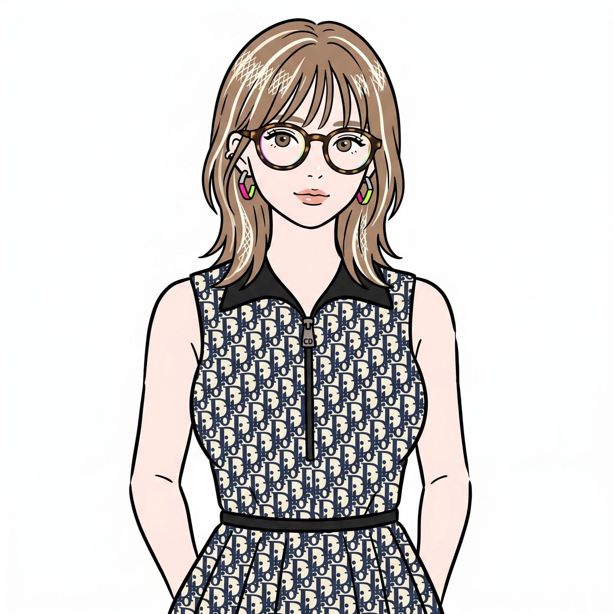Profile / Avatar - Stylish Minimalist Anime Portrait — output 1
