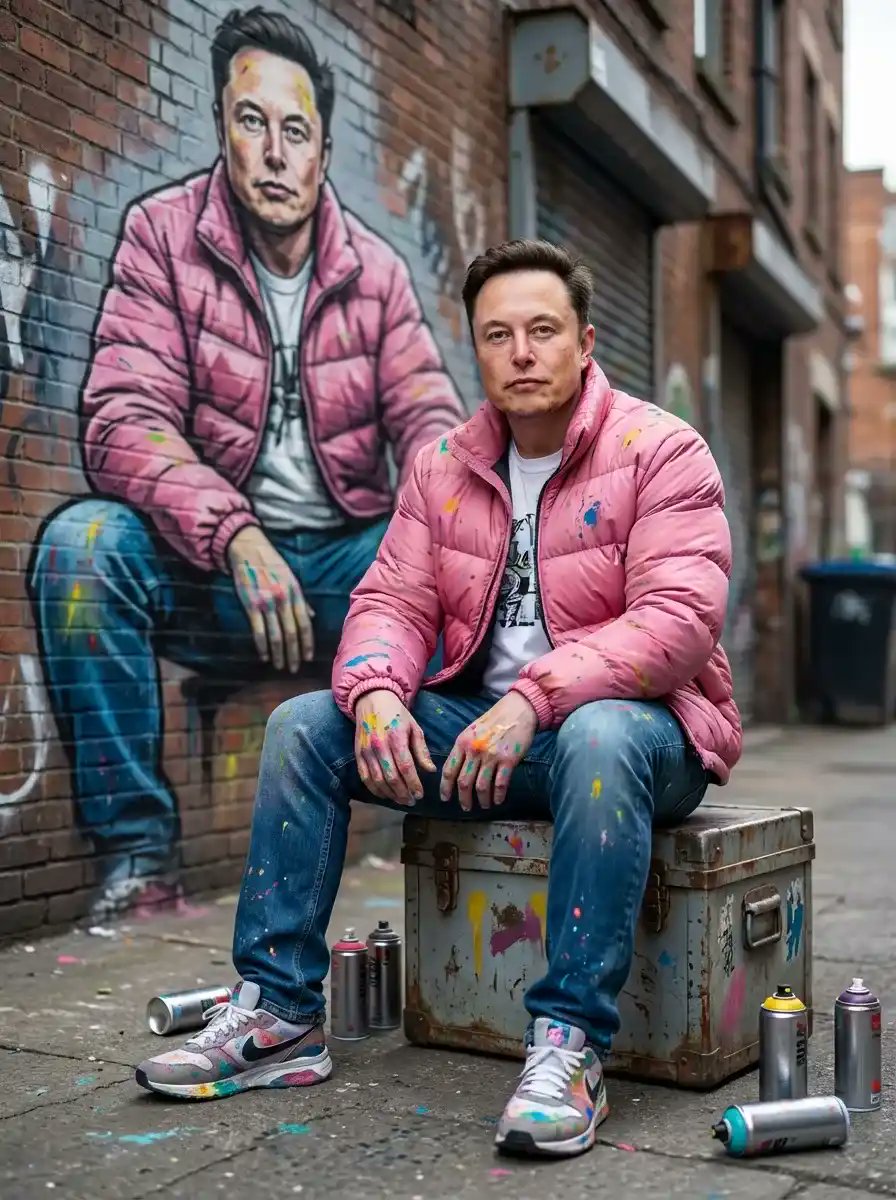 Photorealistic Cinematic Street Portrait with Exact Facial Reference — output 1
