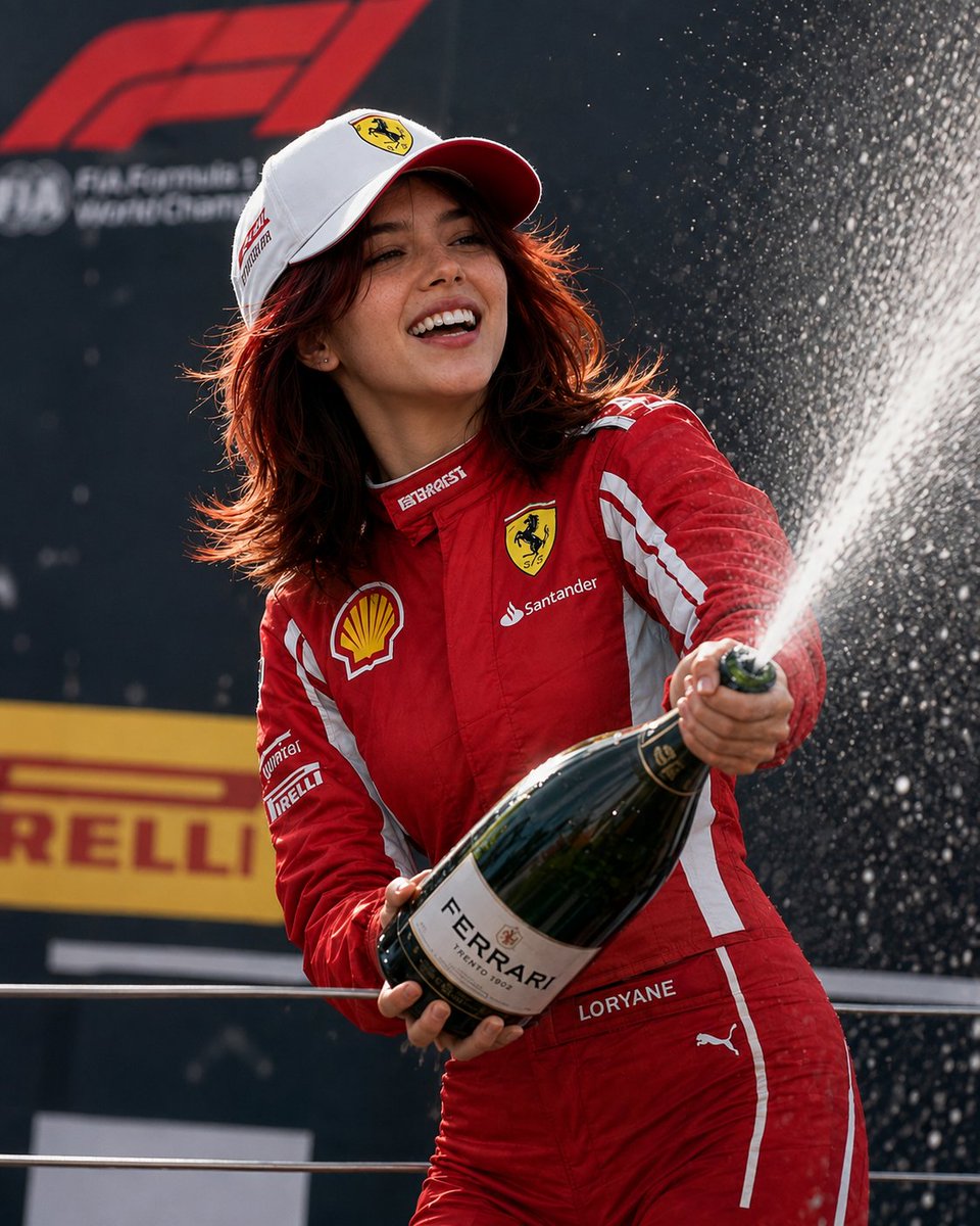 Social Media Post - Formula 1 Victory Celebration — output 1