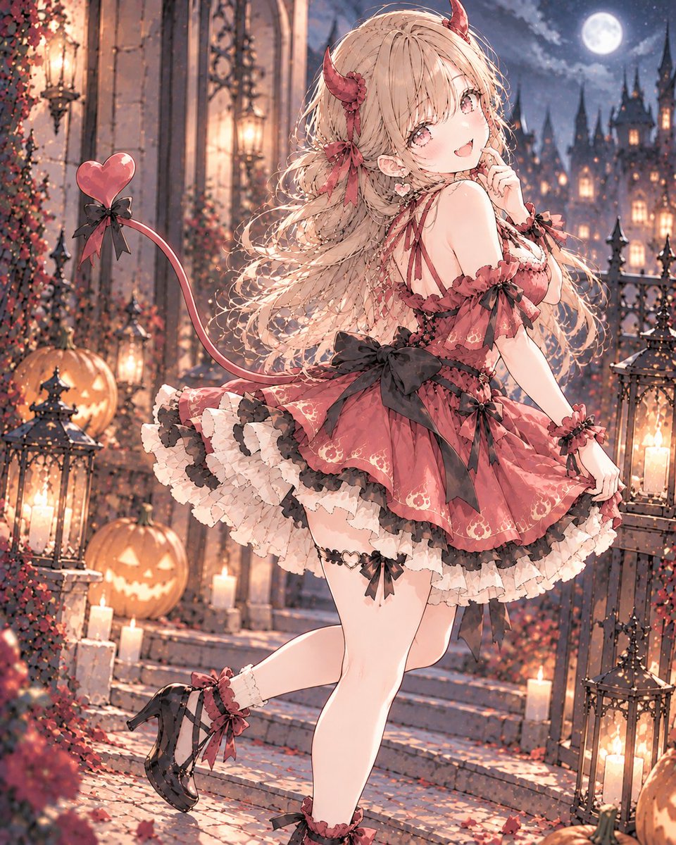 Social Media Post - Halloween Devil Dress Character