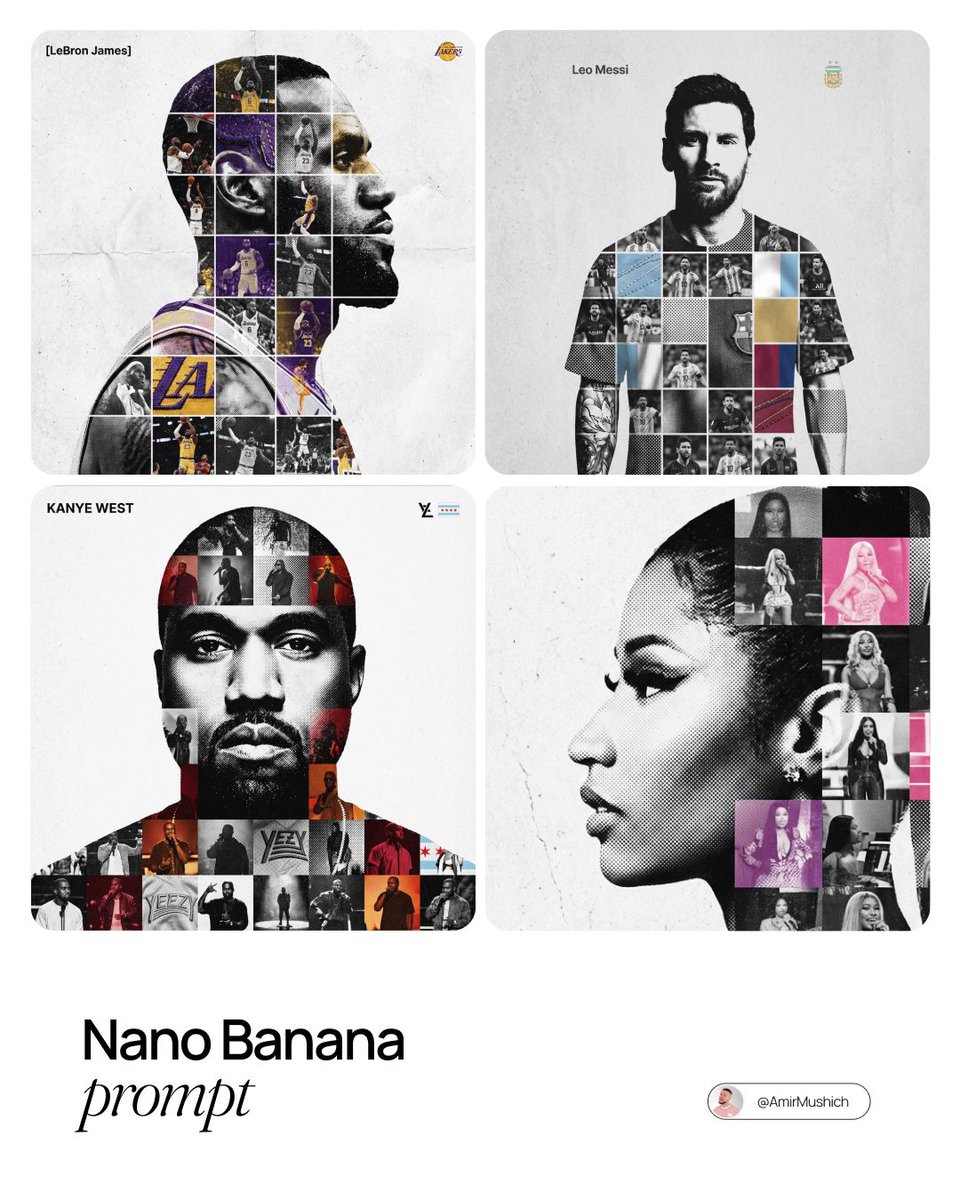 Photo-Grid Tribute Poster Design Prompt — output 1