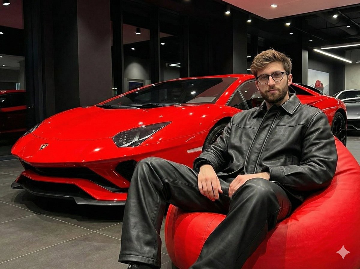Luxury Showroom Fashion Contrast — output 1