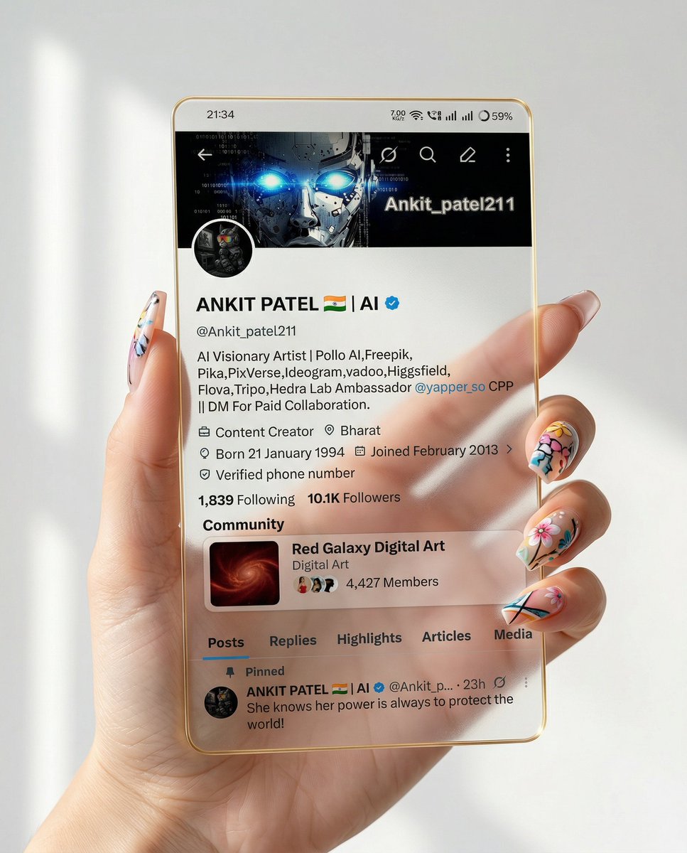 Profile / Avatar - Transparent Glass Social Media Profile Effect — output 1