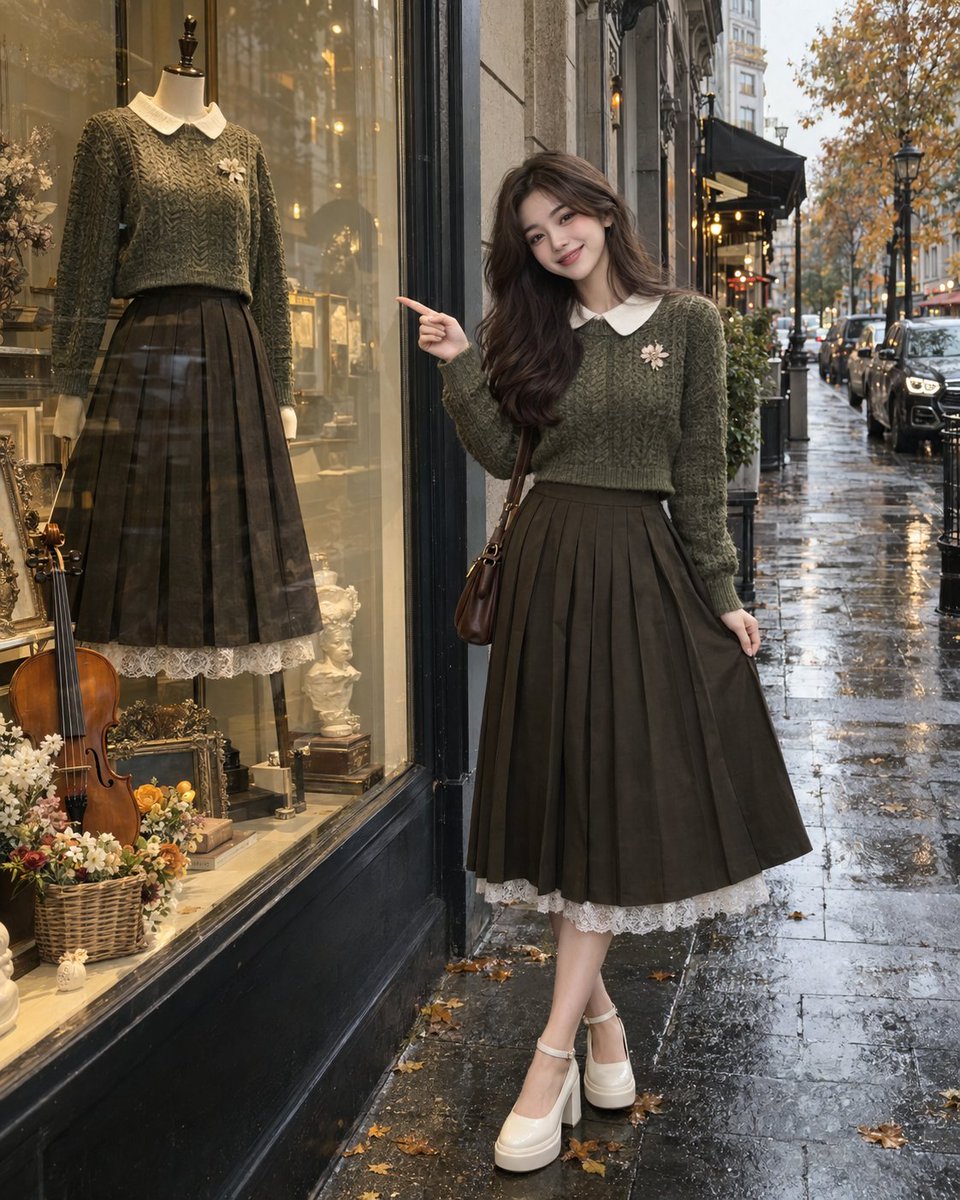 Product Marketing - Rainy Autumn Street Fashion GPT Image 2 — output 1