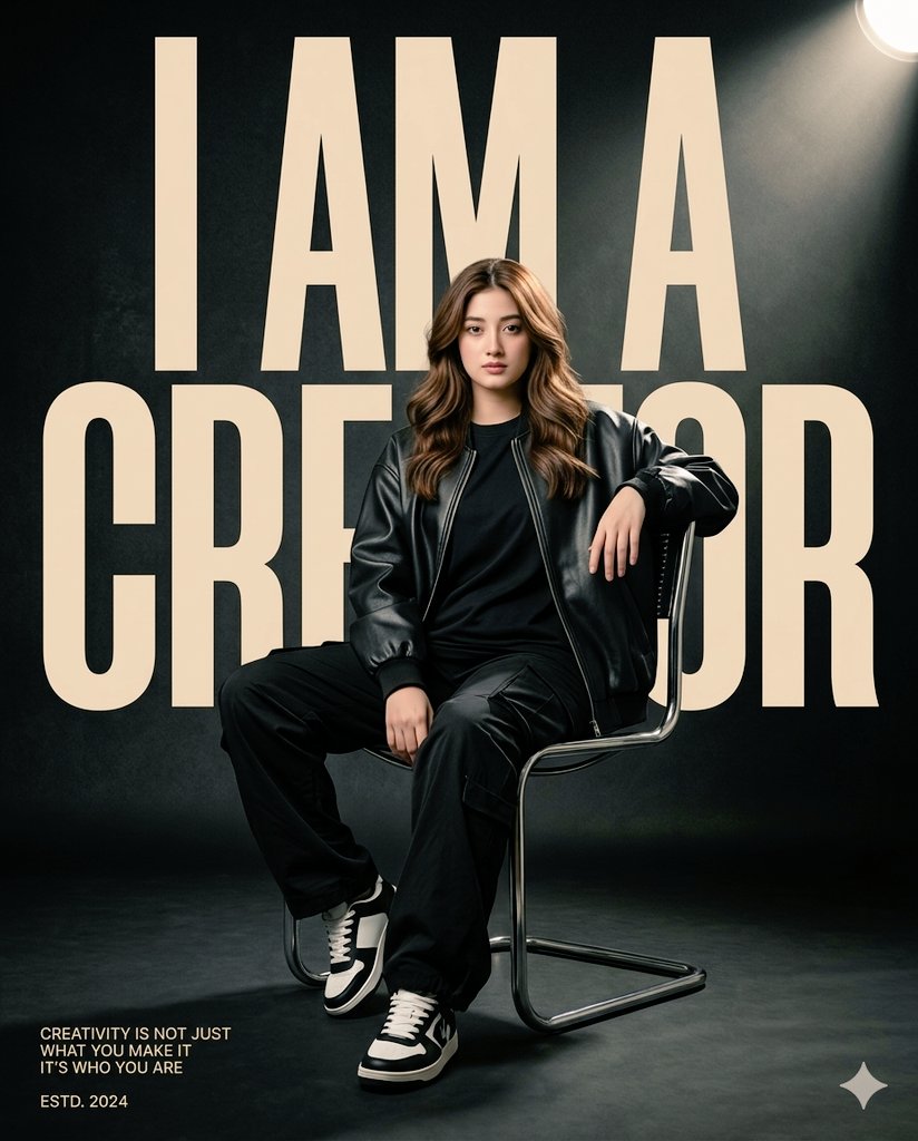 Product Marketing - Luxury Streetwear Fashion Editorial Poster — output 1