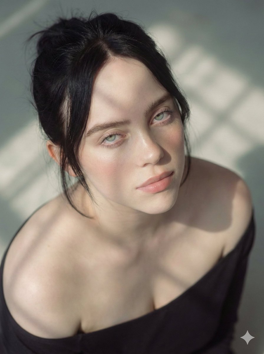 Multi-frame cinematic portrait prompt for Ana De Armas, Billie Eilish, and Sydney Sweeney (Hindi/English) — output 1