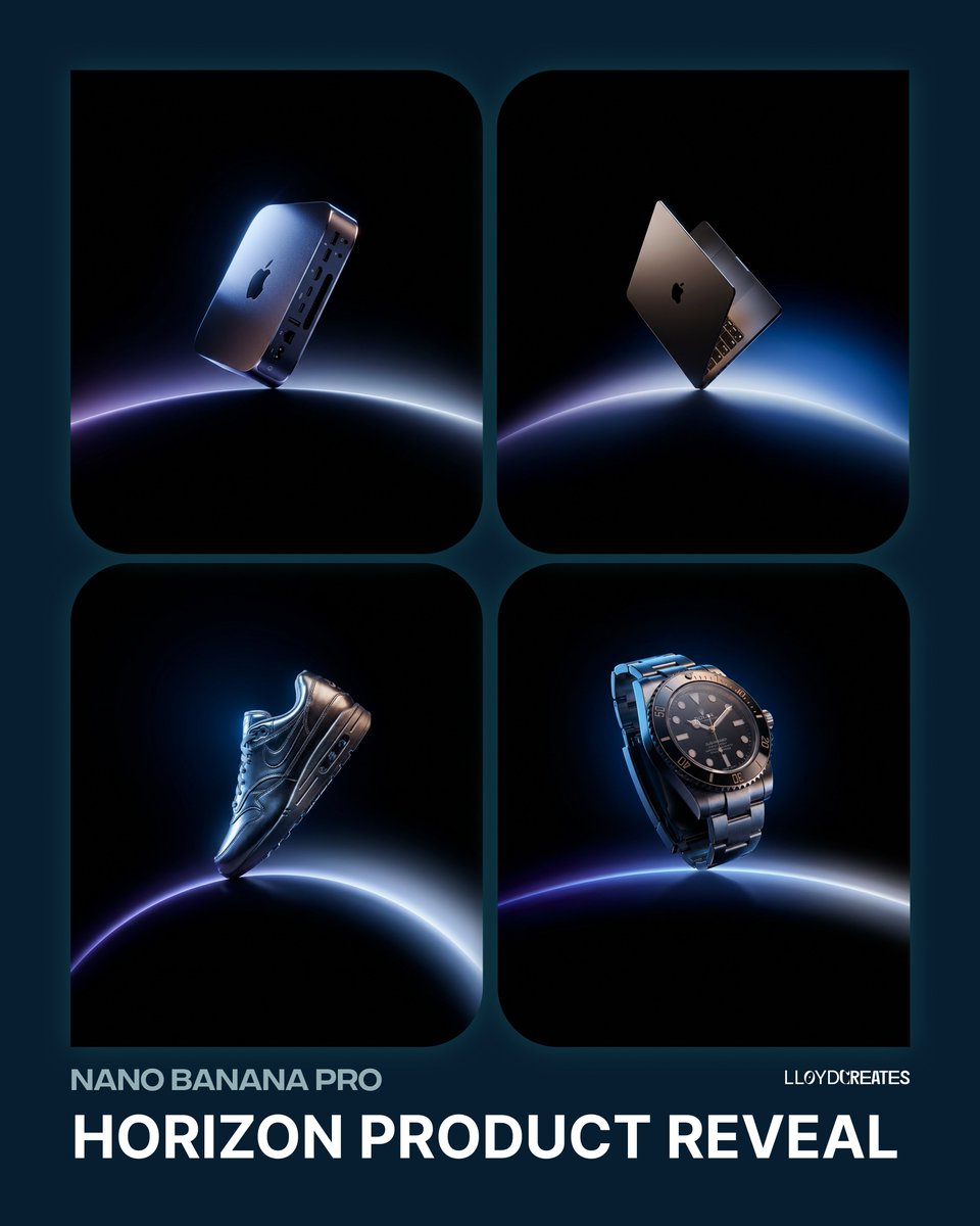 Product Marketing - Premium Dark Horizon Product Reveal Prompt — output 1
