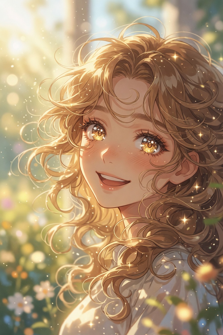 Profile / Avatar - Golden Garden Anime Portrait — output 1