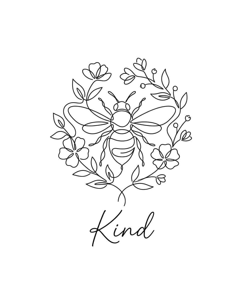 Profile / Avatar - Minimalist Line Art Bee Illustration — output 1