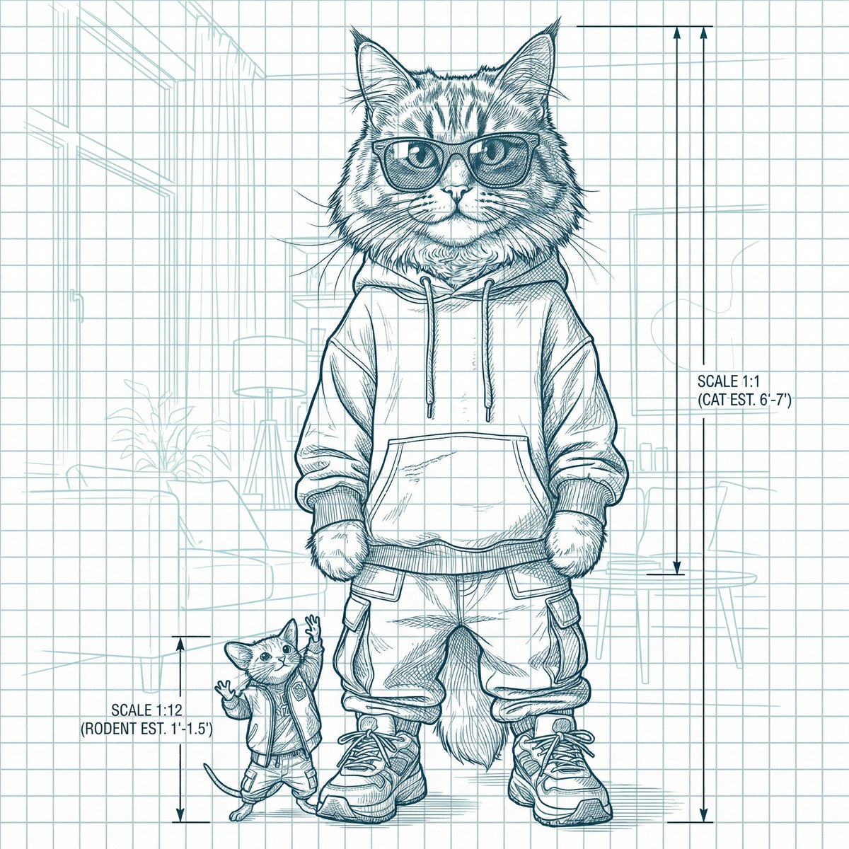 Infographic / Edu Visual - Blueprint-style technical schematic generation — output 1