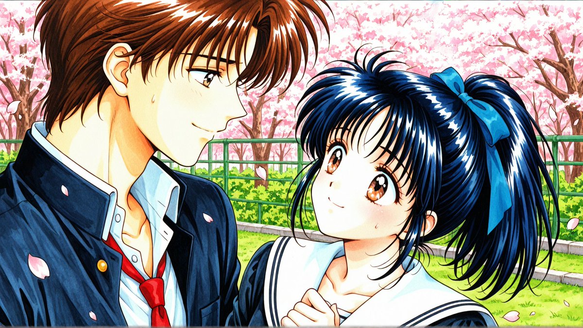 Comic / Storyboard - Shoujo Sakura School Romance — output 1