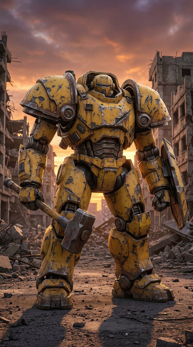 Game Asset - Photorealistic Battle-Damaged Mech Prompt — output 1