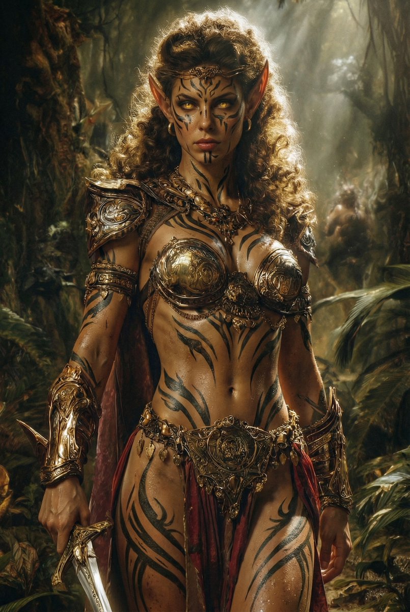 Image Editing Prompt: Add Tribal Warpaint — output 1