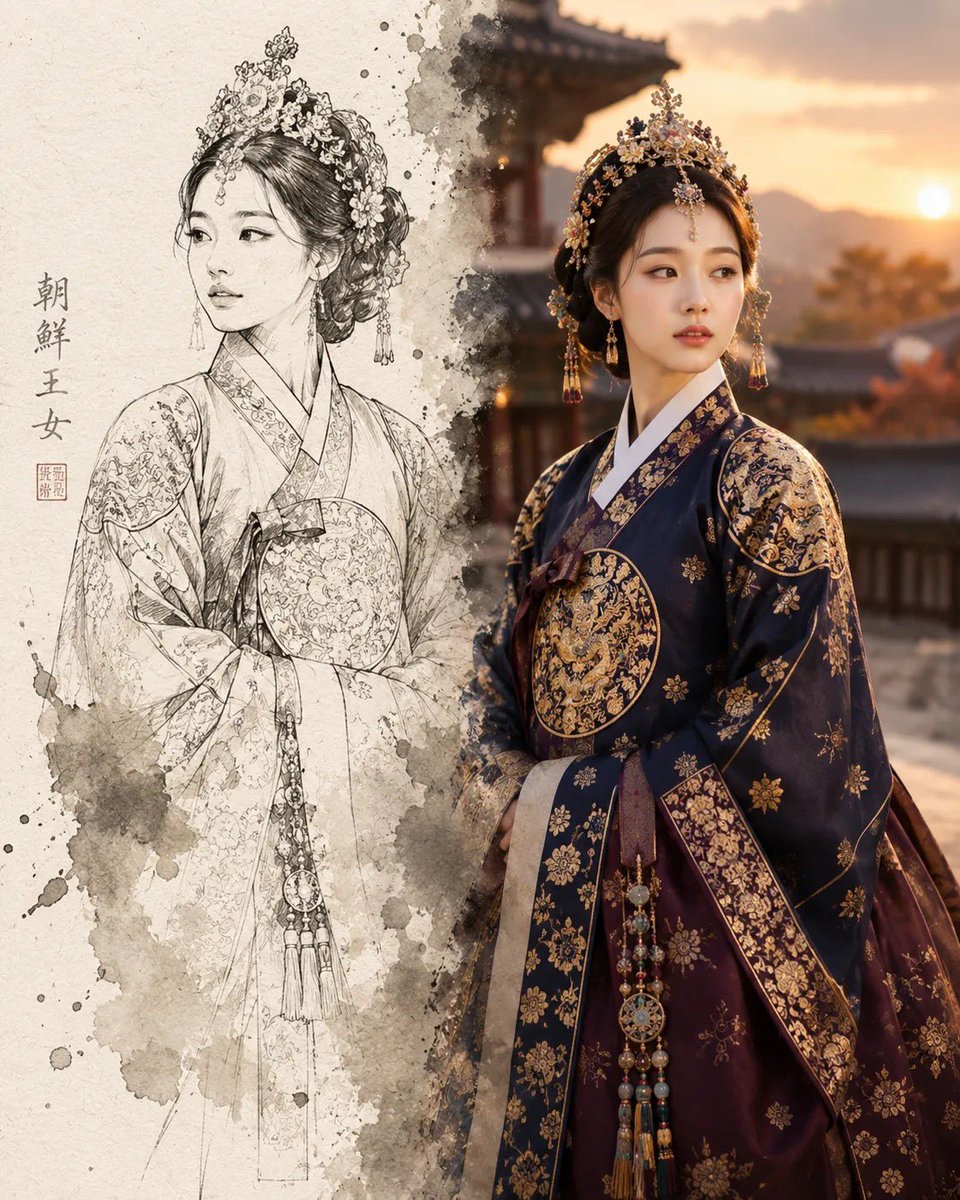 Comic / Storyboard - Joseon Dynasty Sketch Reality Split — output 1