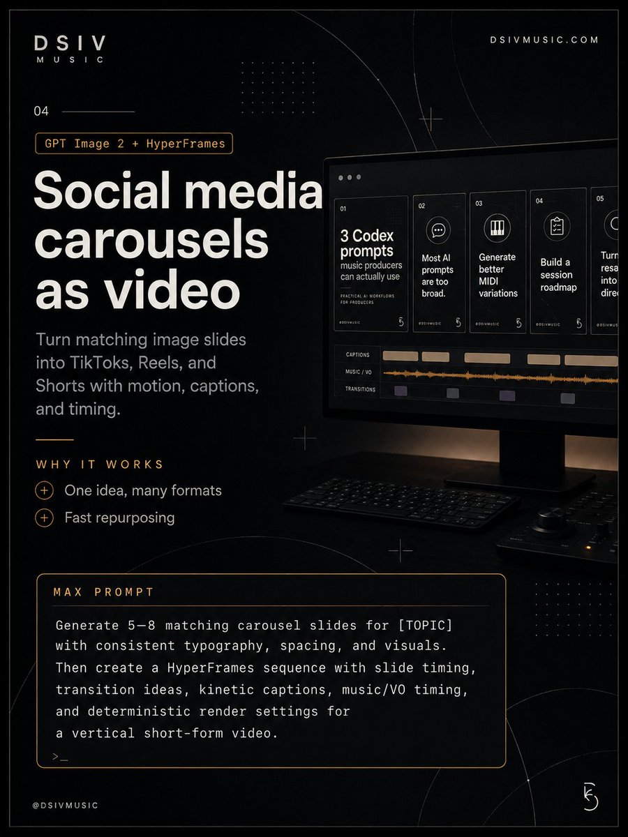 Infographic / Edu Visual - Dark Tech Carousel-to-Video Slide — output 1