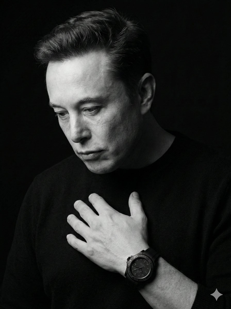 Profile / Avatar - Dramatic Black & White Portrait — output 1