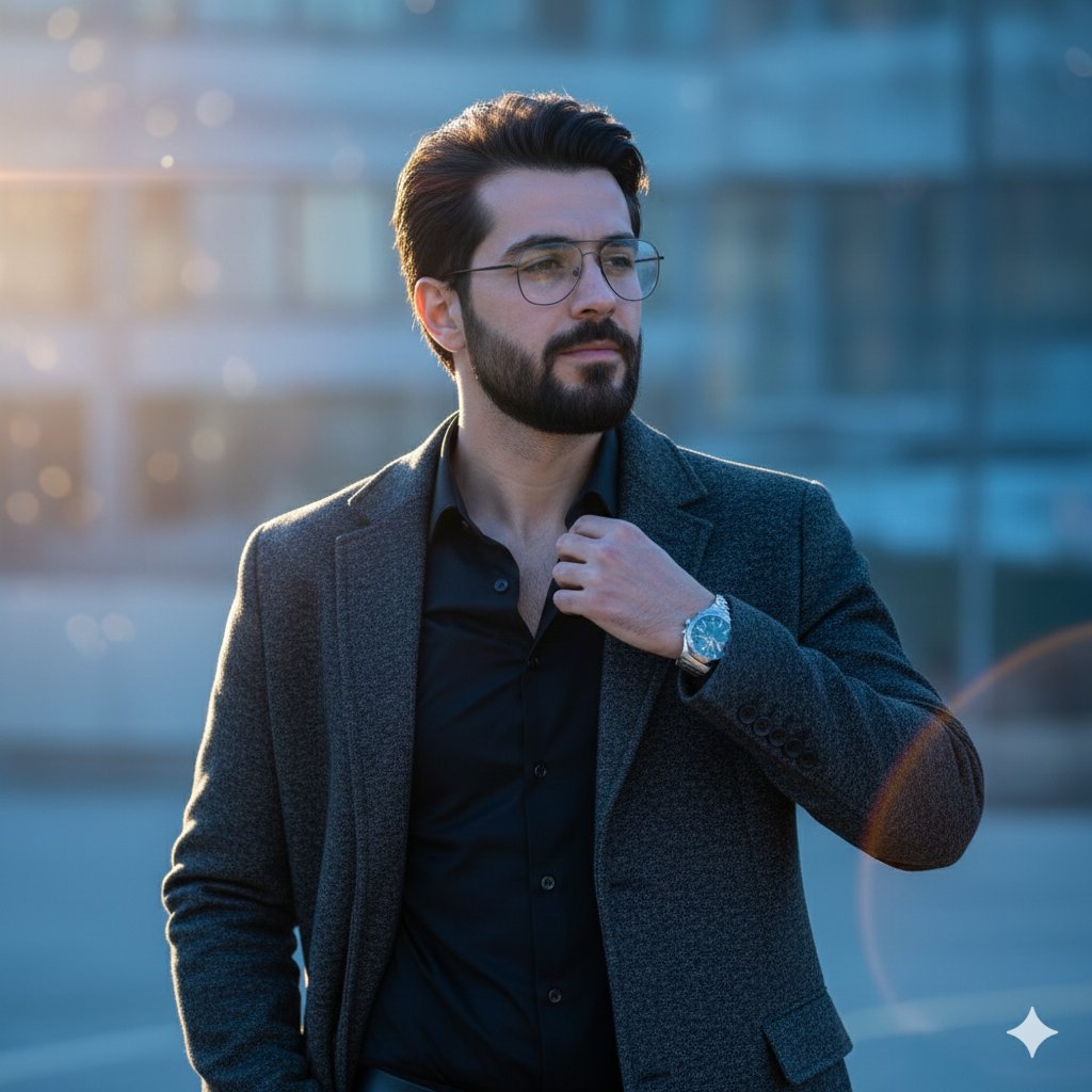 Cinematic Blue Hour Portrait of a Man — output 1