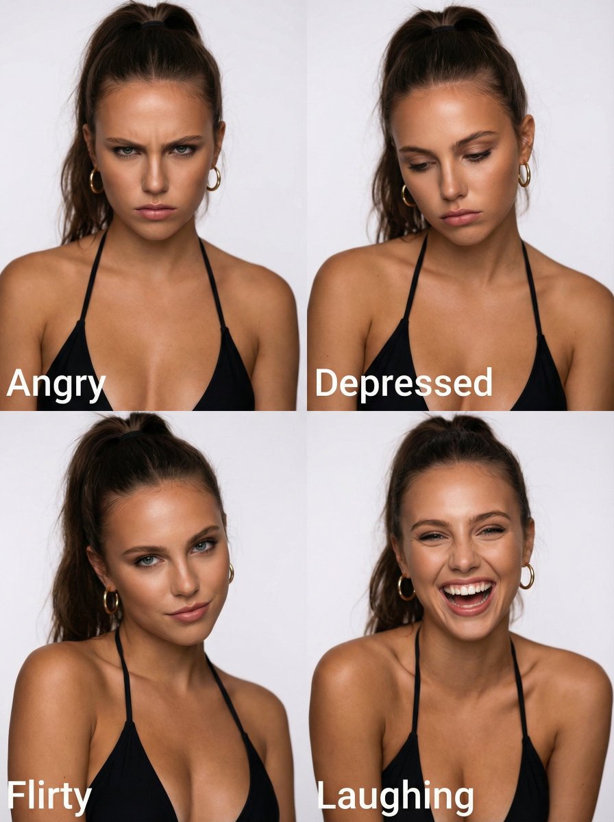 Nano Banana Pro JSON Prompt for 4-Photo Collage of Moods — output 1