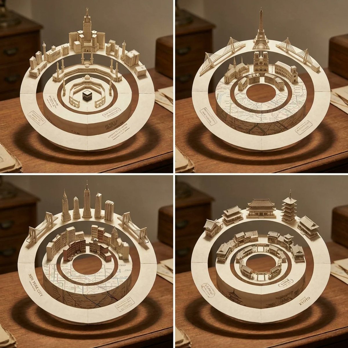 Product Marketing - Concentric Papercraft City Installation — output 1
