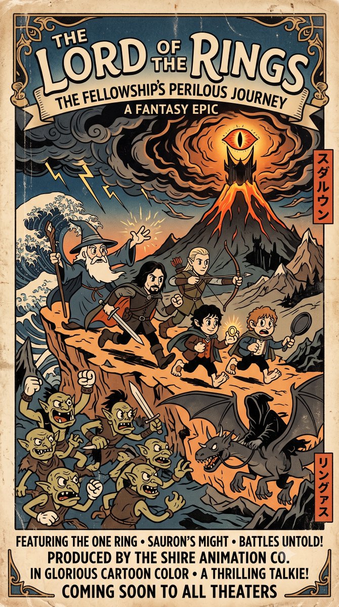 Ukiyo-e Style Movie Poster — output 1