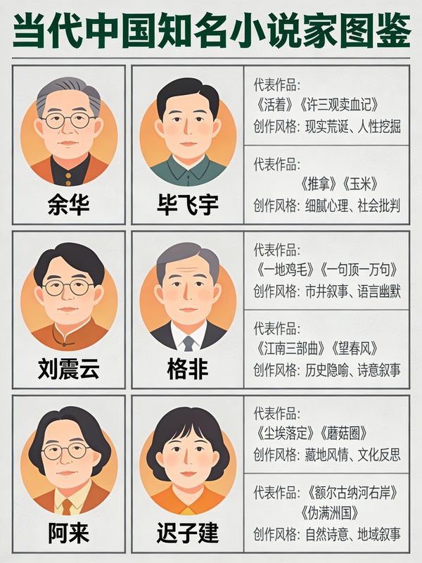 Illustrated Guide to Contemporary Chinese Novelists — output 1