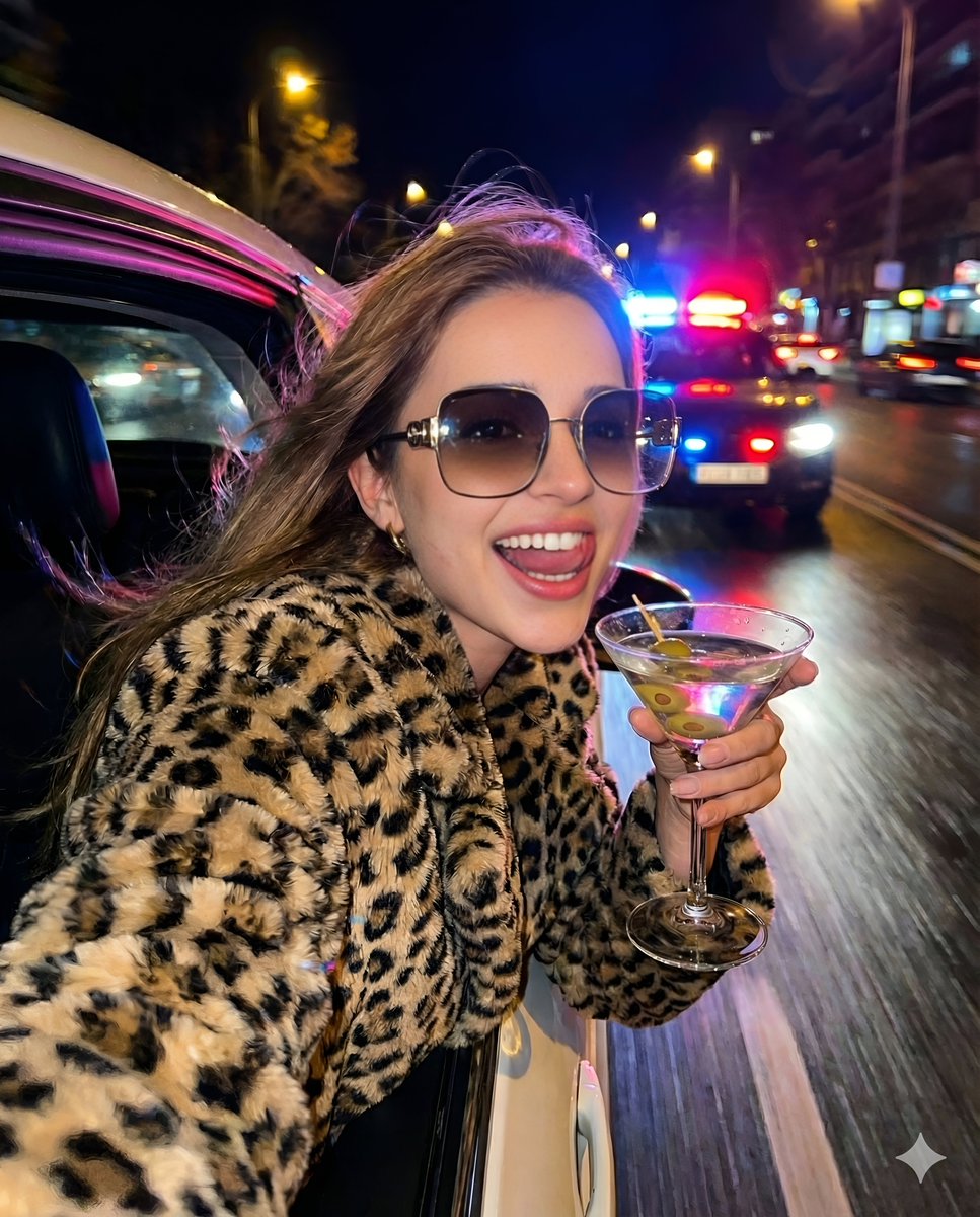 Nightlife Fashion Portrait in Luxury Car — output 1