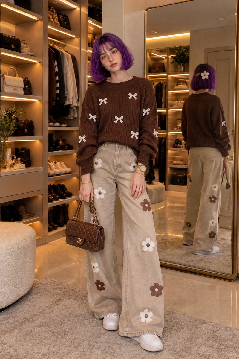 Product Marketing - Luxury Fashion Closet Portrait with Reference — output 1