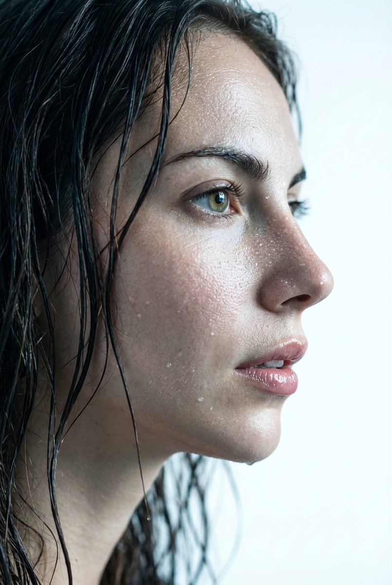Profile / Avatar - Hyper-Realistic Wet Skin Texture Prompt for Nano Banana Pro — output 1