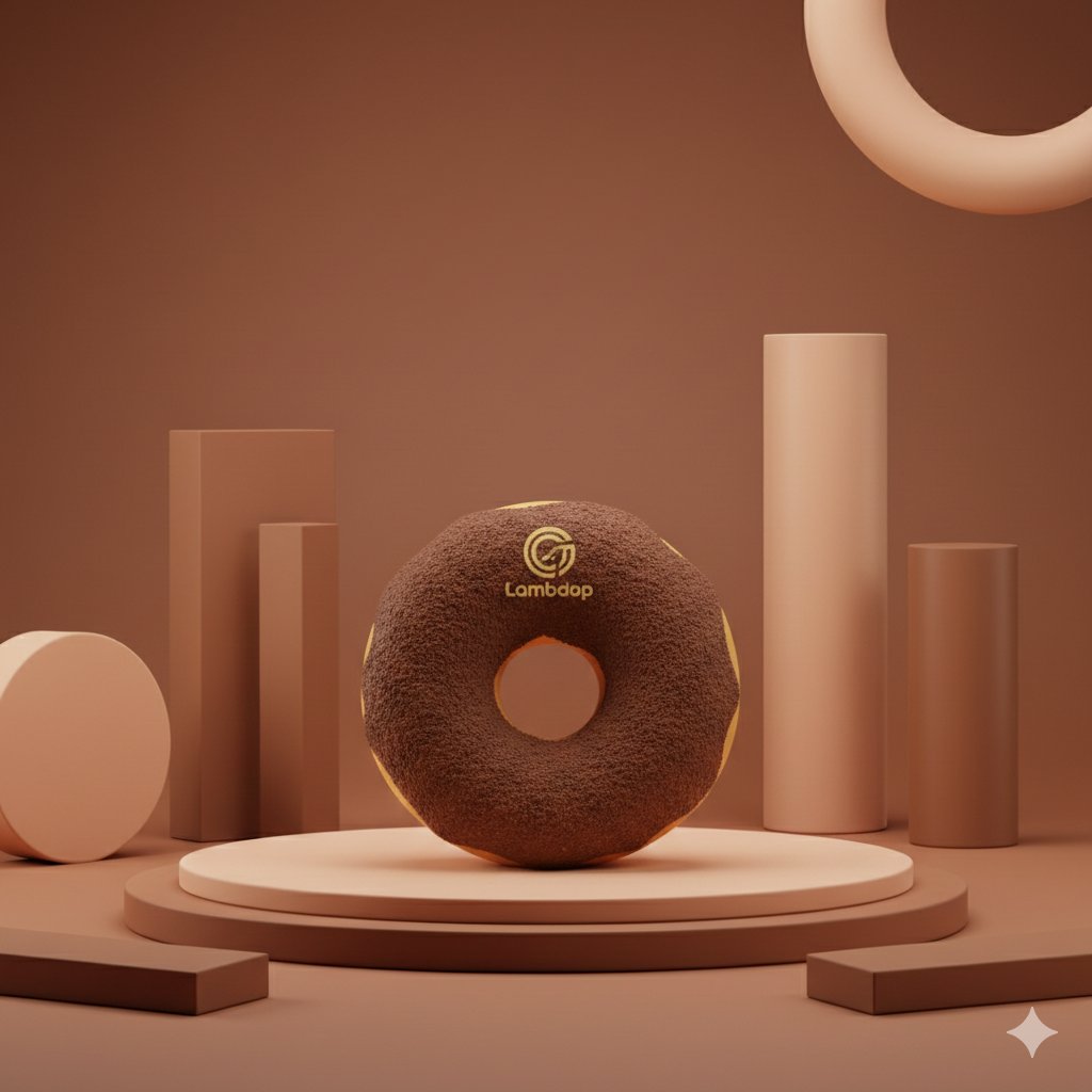 E-commerce Main Image - Vertical Studio Product Photography of a Chocolate Donut (3 Variations) — output 1