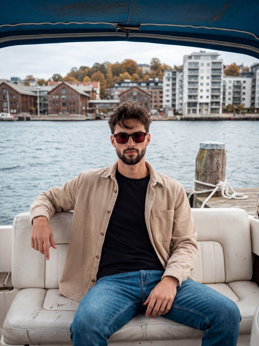 Profile / Avatar - Casual Maritime Waterfront Portrait — output 1