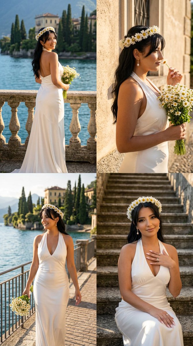 Product Marketing - Lake Como Bridal Editorial Collage — output 1