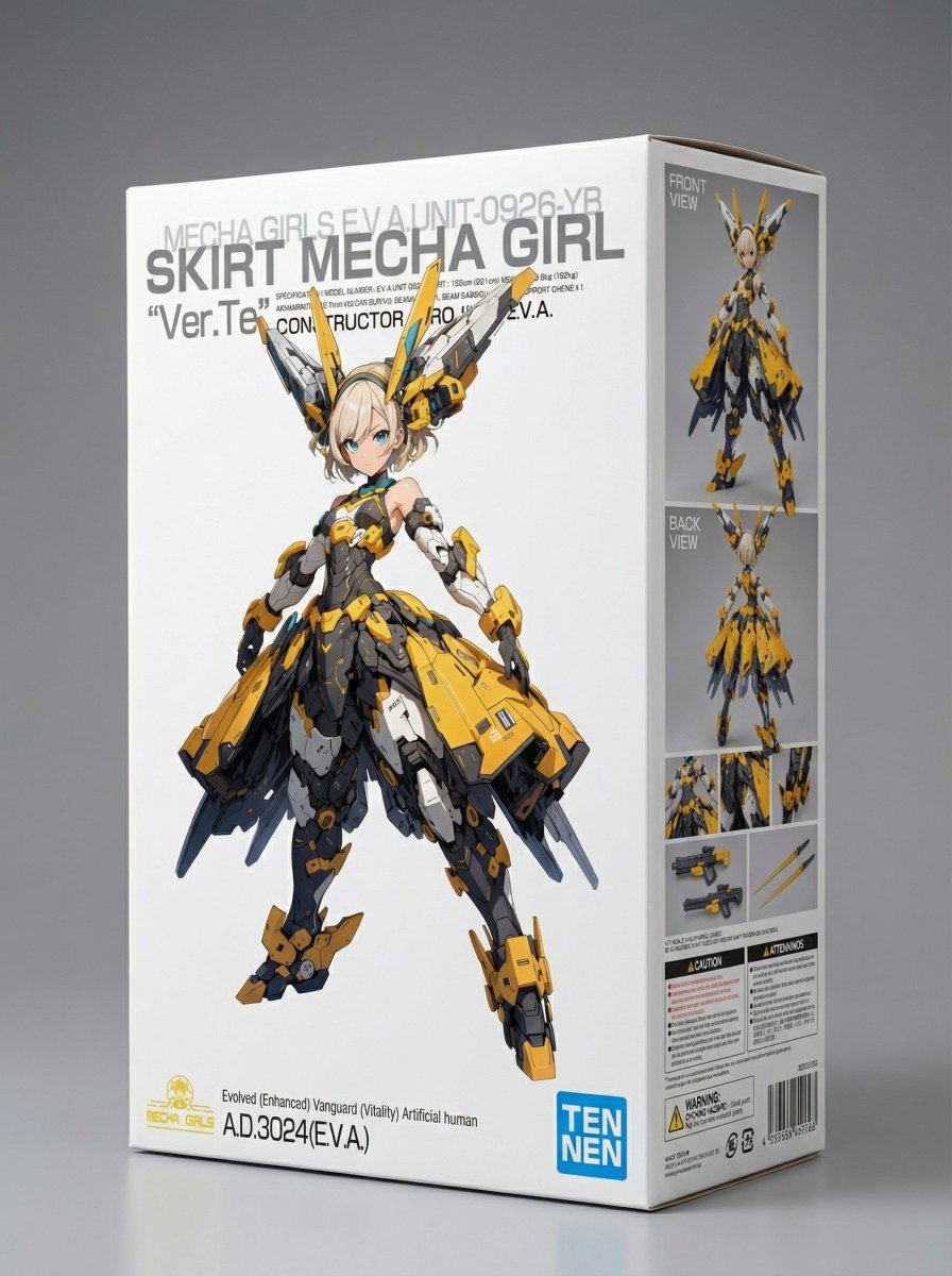 E-commerce Main Image - Plastic Model Kit Packaging Generation Prompt — output 1
