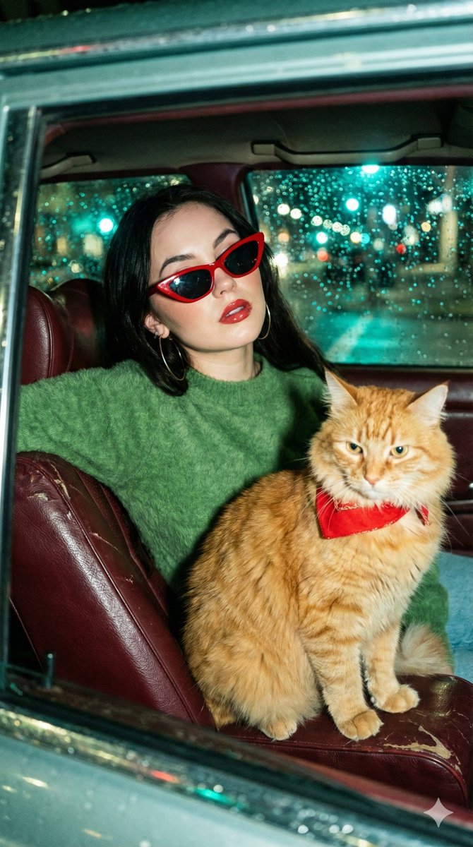 Wong Kar-wai Cinematic Flash Photography Prompt — output 1