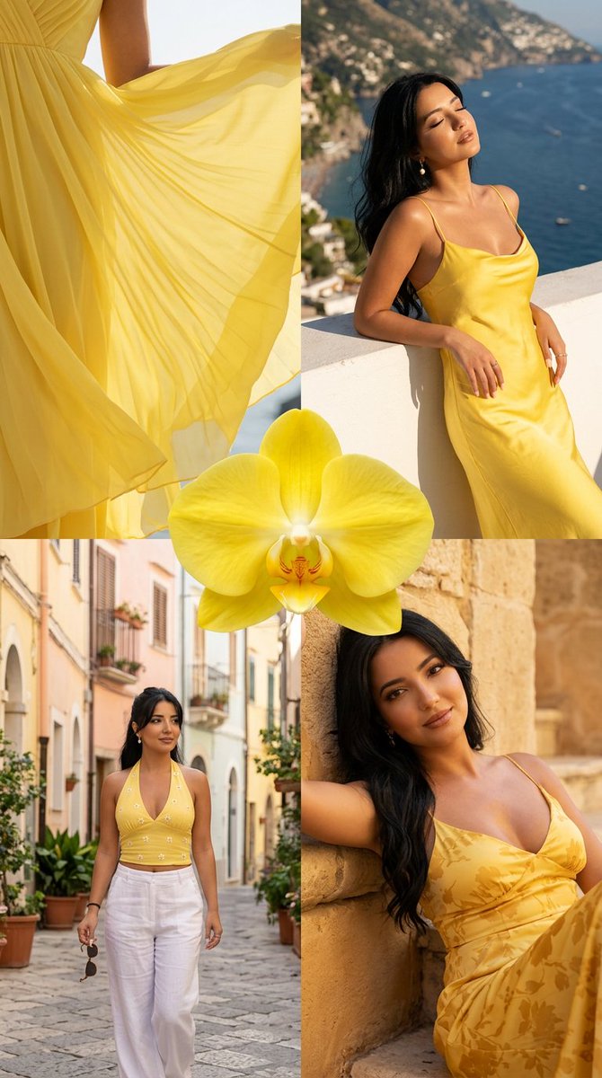 Product Marketing - Amalfi Coast Summer Fashion Collage — output 1