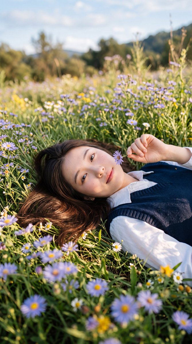Profile / Avatar - Dreamy Meadow Portrait — output 1