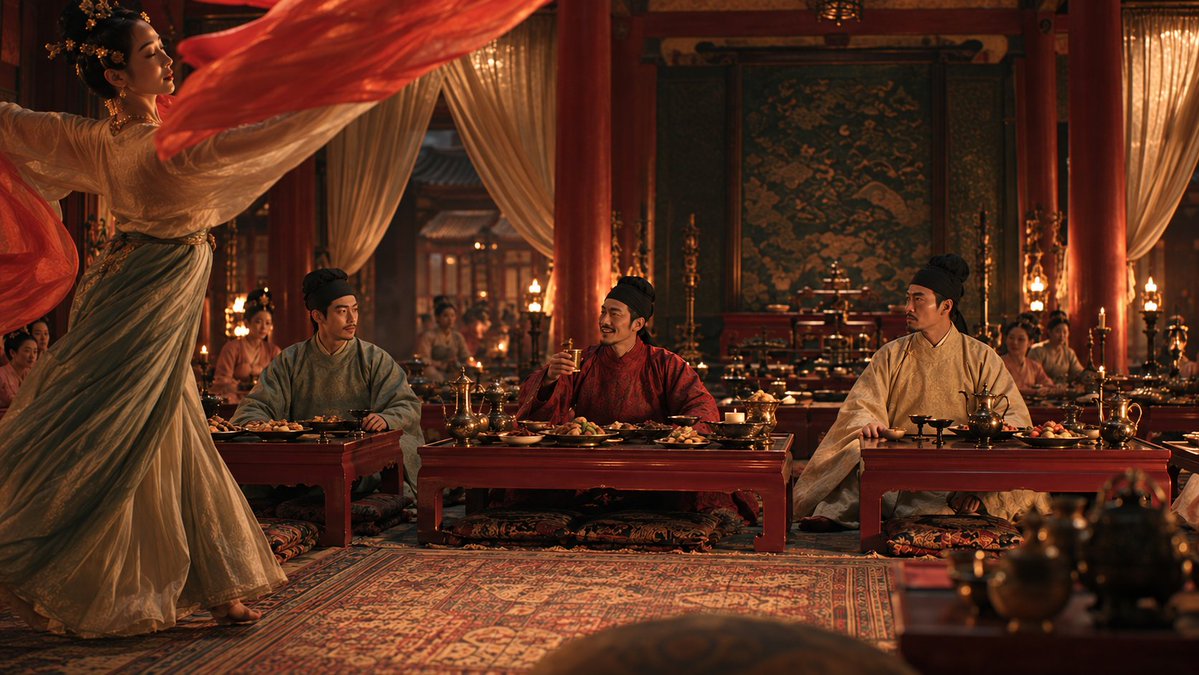 Comic / Storyboard - Tang Dynasty Royal Banquet Cinematography — output 1